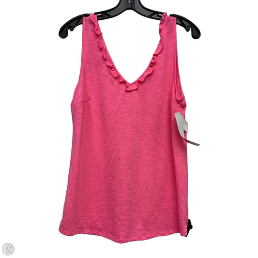 Top Sleeveless Designer By Lilly Pulitzer In Pink, Size: M