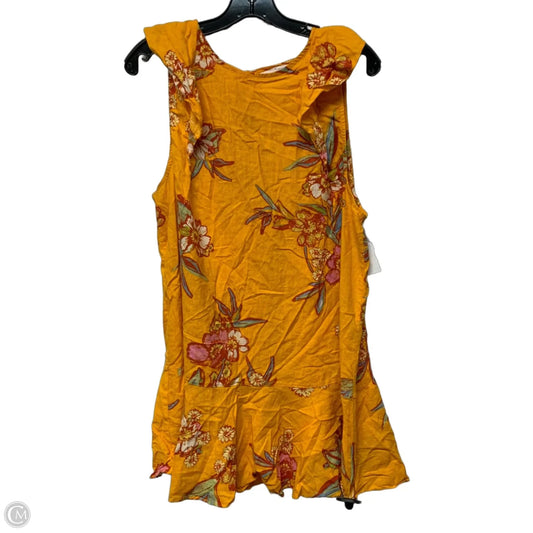 Dress Casual Short By Free People In Orange & Yellow, Size: L