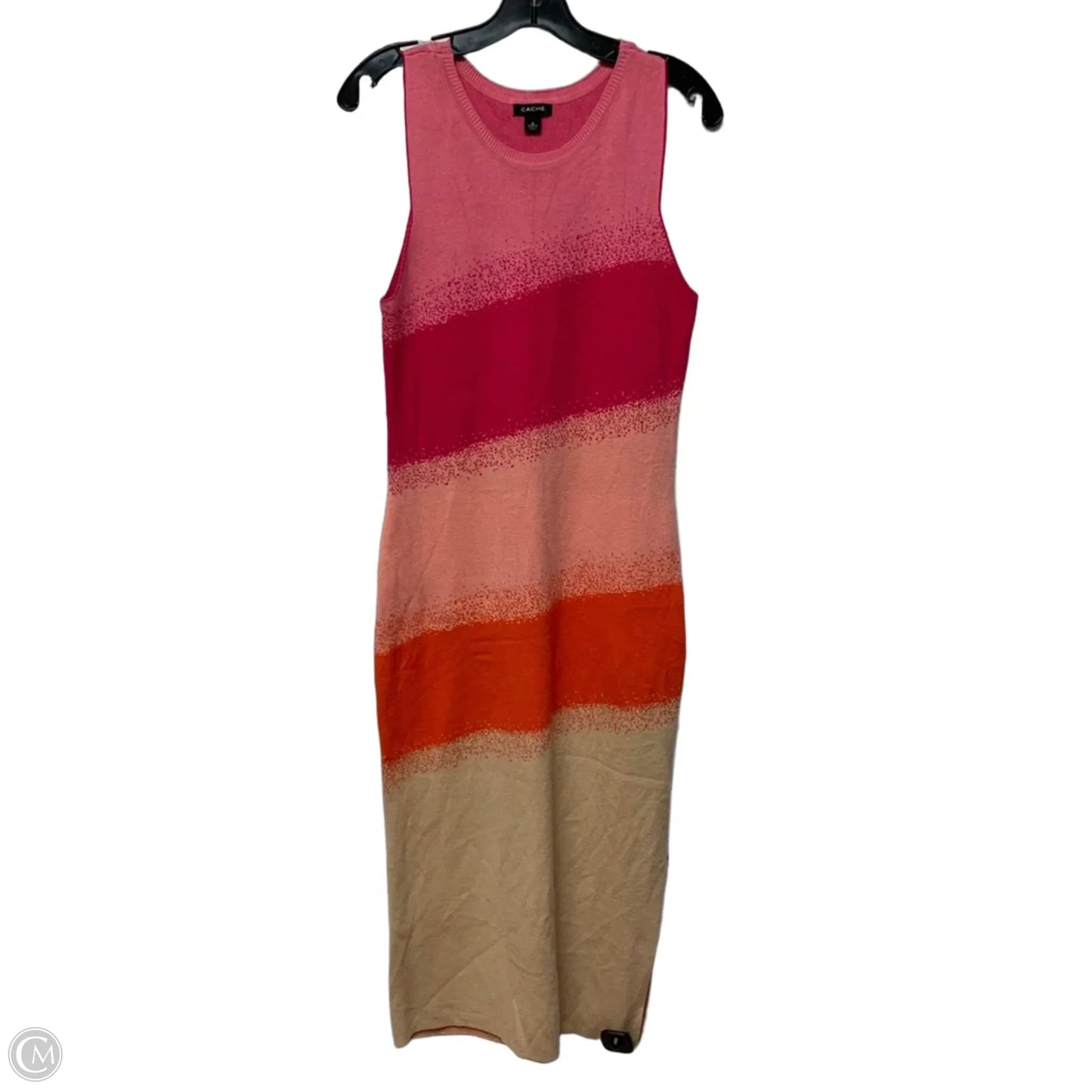 Dress Casual Midi By Cache In Pink, Size: S