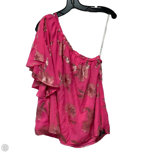 Top Sleeveless Designer By Lilly Pulitzer In Gold & Pink, Size: Xl