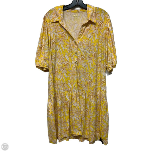 Dress Designer By Lilly Pulitzer In Yellow, Size: Xl