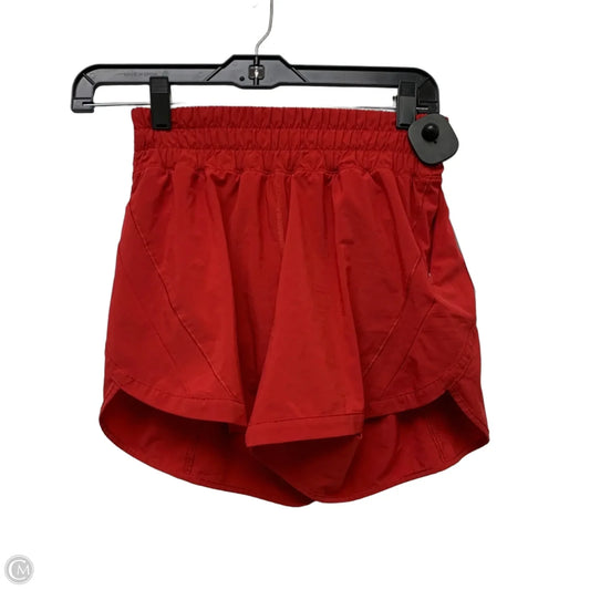 Athletic Shorts By Lululemon In Red, Size: S