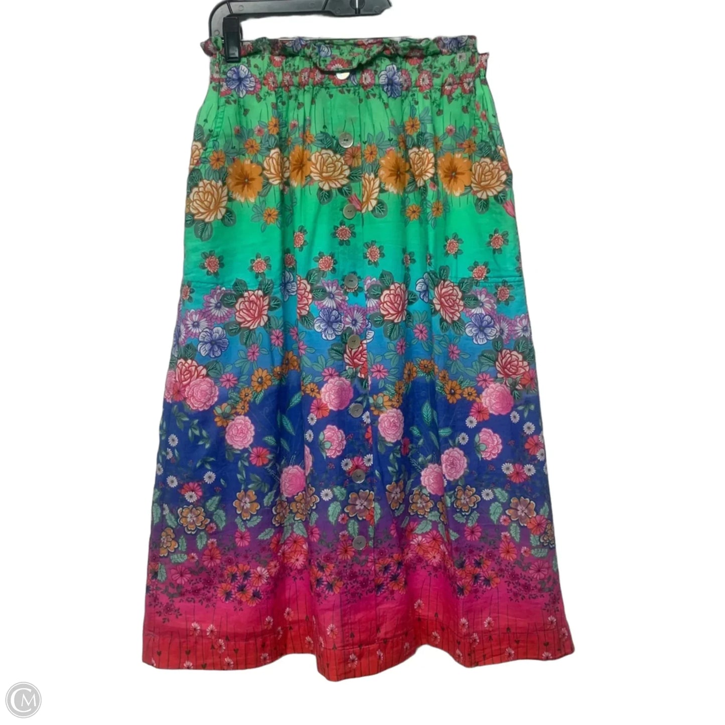Skirt Designer By Johnny Was In Ombre Print, Size: Xs