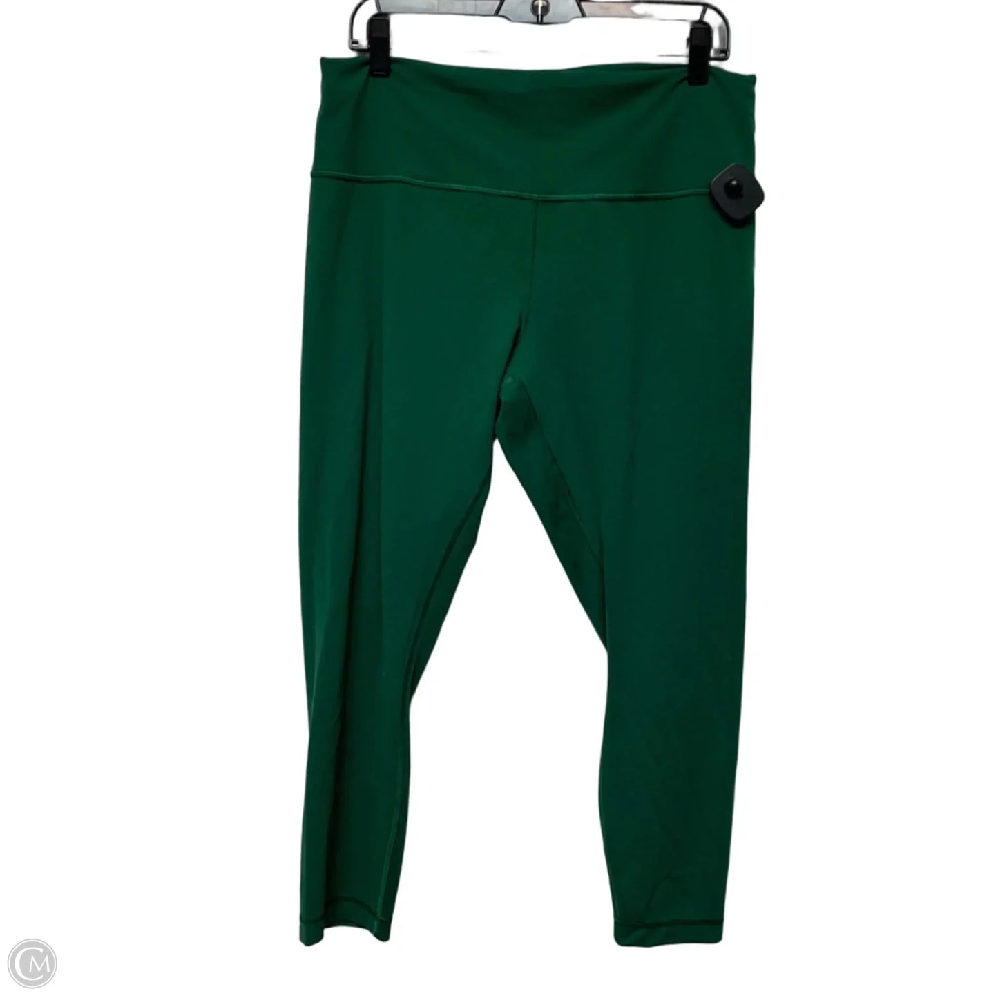 Athletic Leggings By Lululemon In Green, Size: Xl