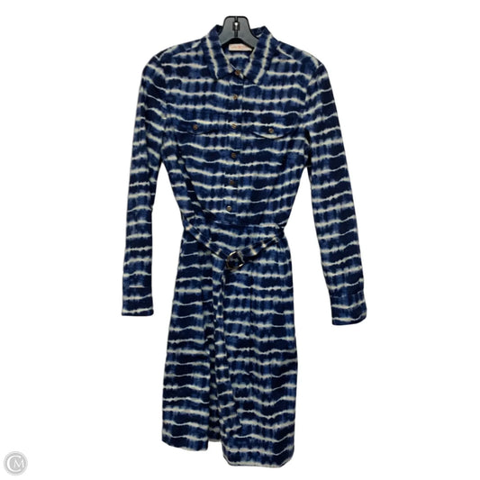 Dress Designer By Tory Burch In Blue & White, Size: S