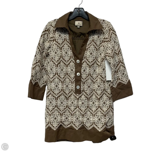 Tunic Designer By Tuckernuck In Brown & White, Size: Xs