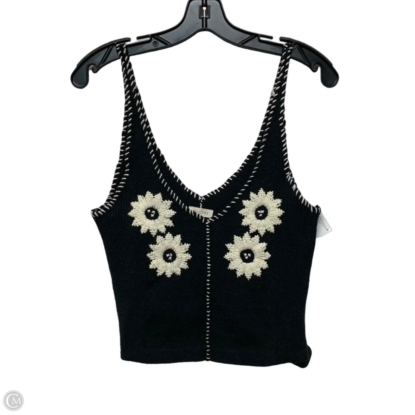 Top Sleeveless By Pilcro In Black & White, Size: S