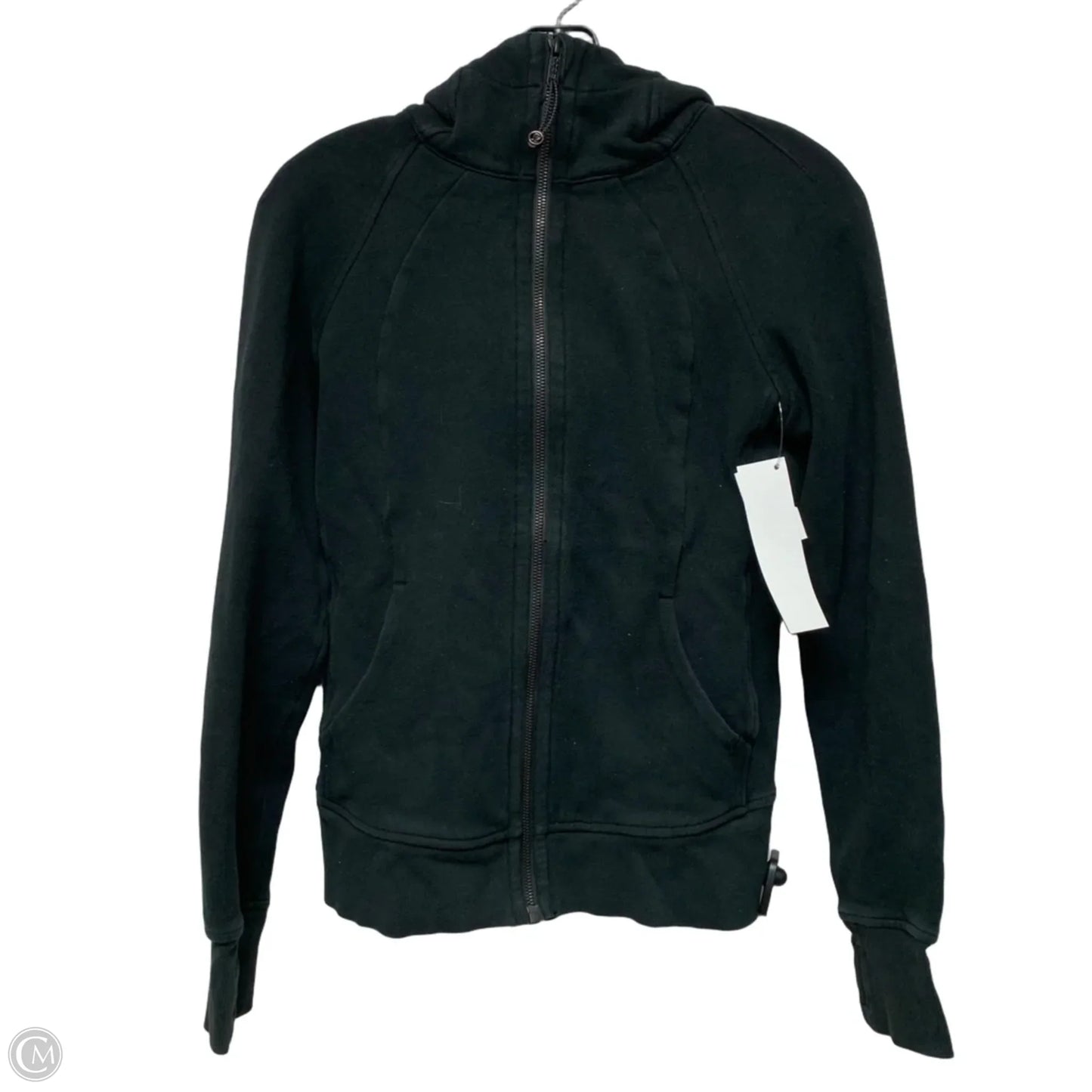 Athletic Jacket By Lululemon In Black, Size: S
