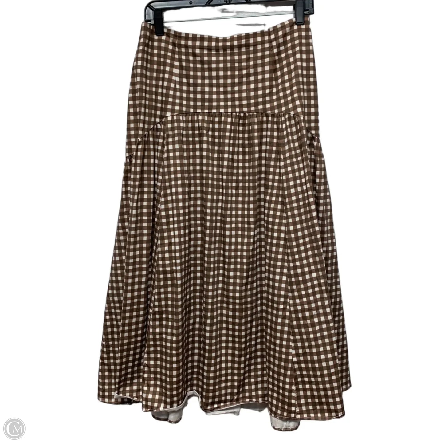 Skirt Maxi By Hutch In Brown & White, Size: 2x