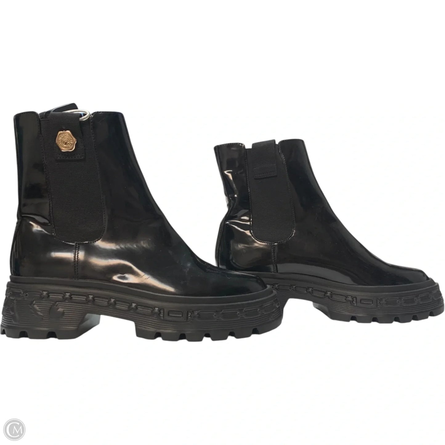Boots Designer By Karl Lagerfeld In Black, Size: 8.5