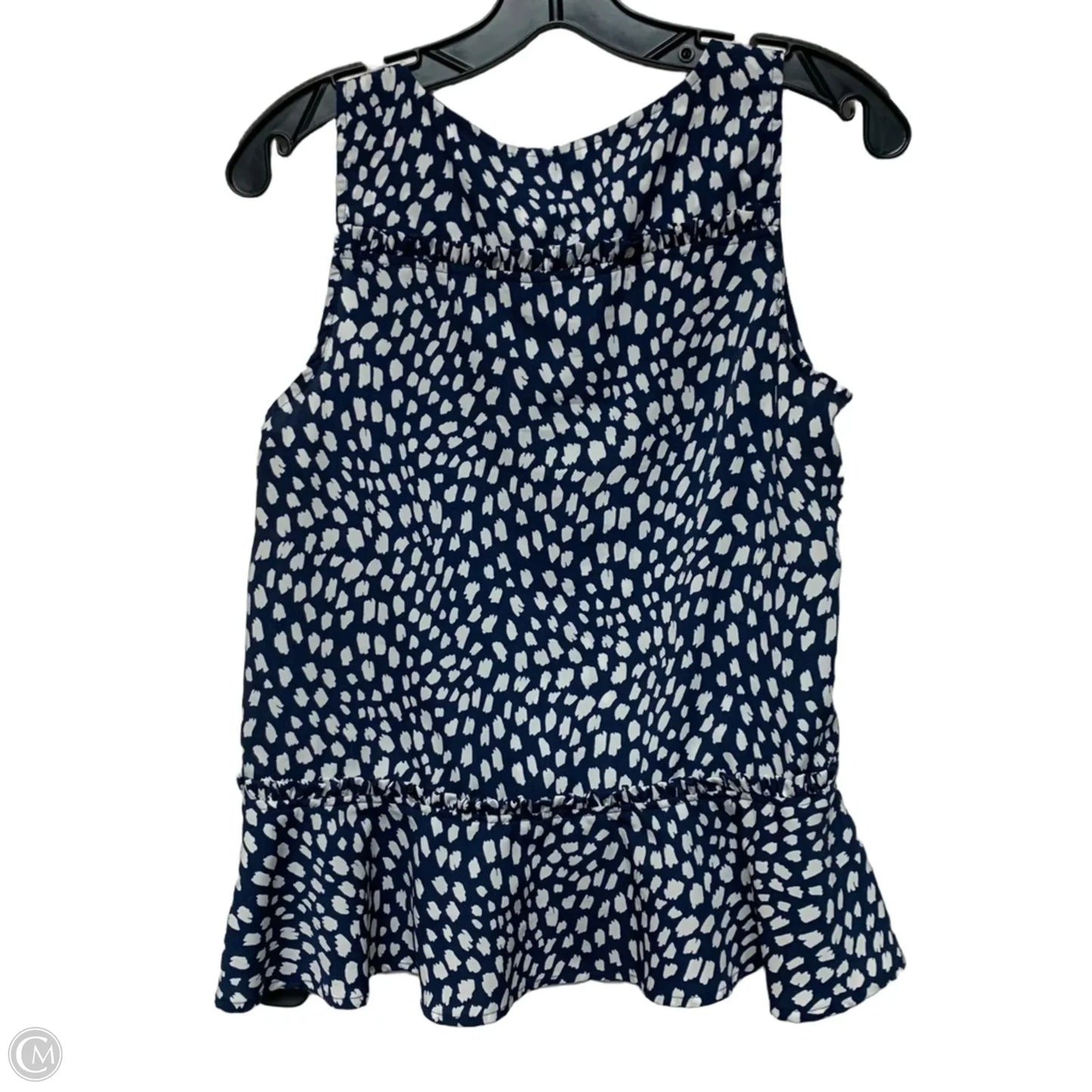Top Sleeveless By Vineyard Vines In Blue & White, Size: Xs