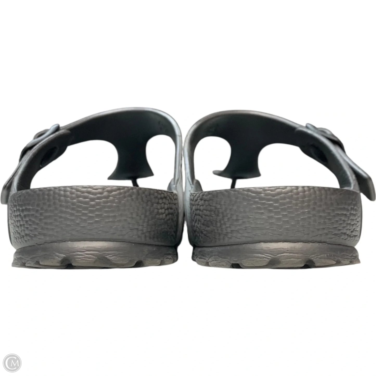 Sandals Flats By Birkenstock In Grey, Size: 8