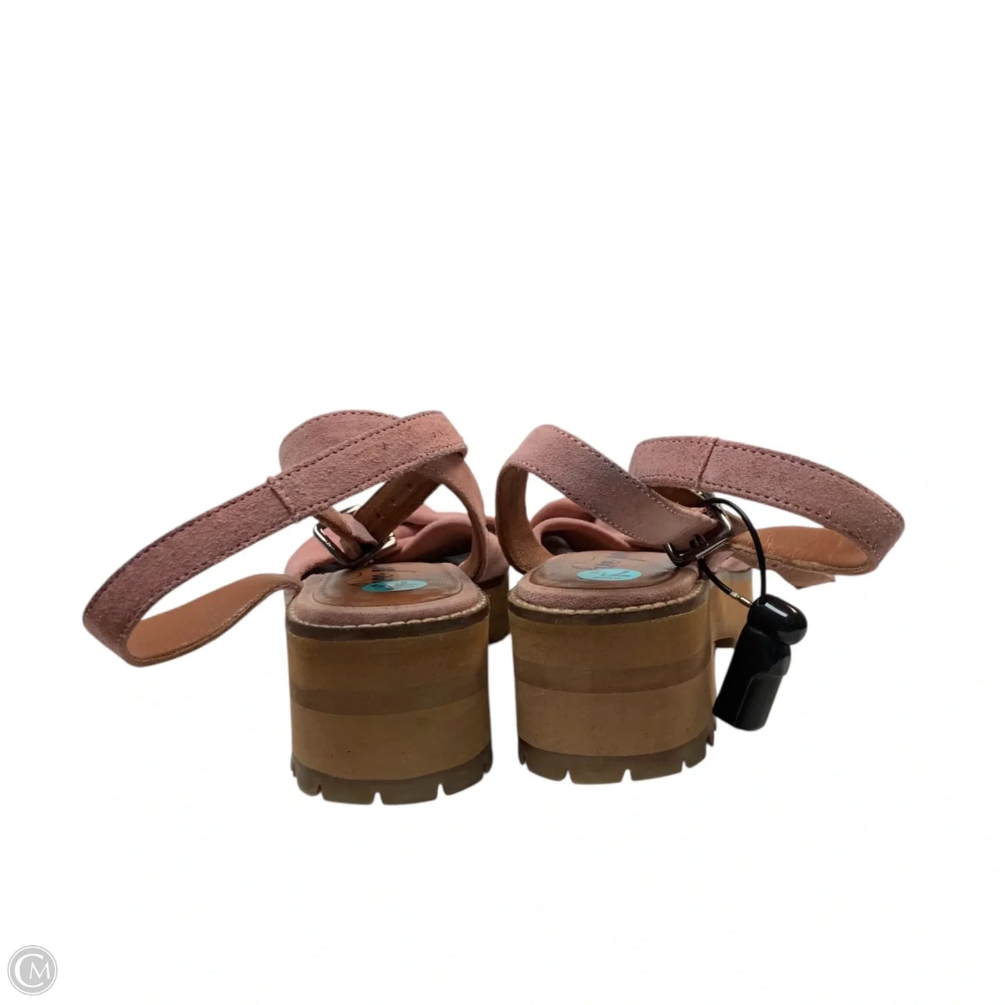 Sandals Heels Block By Free People In Pink, Size: 7.5
