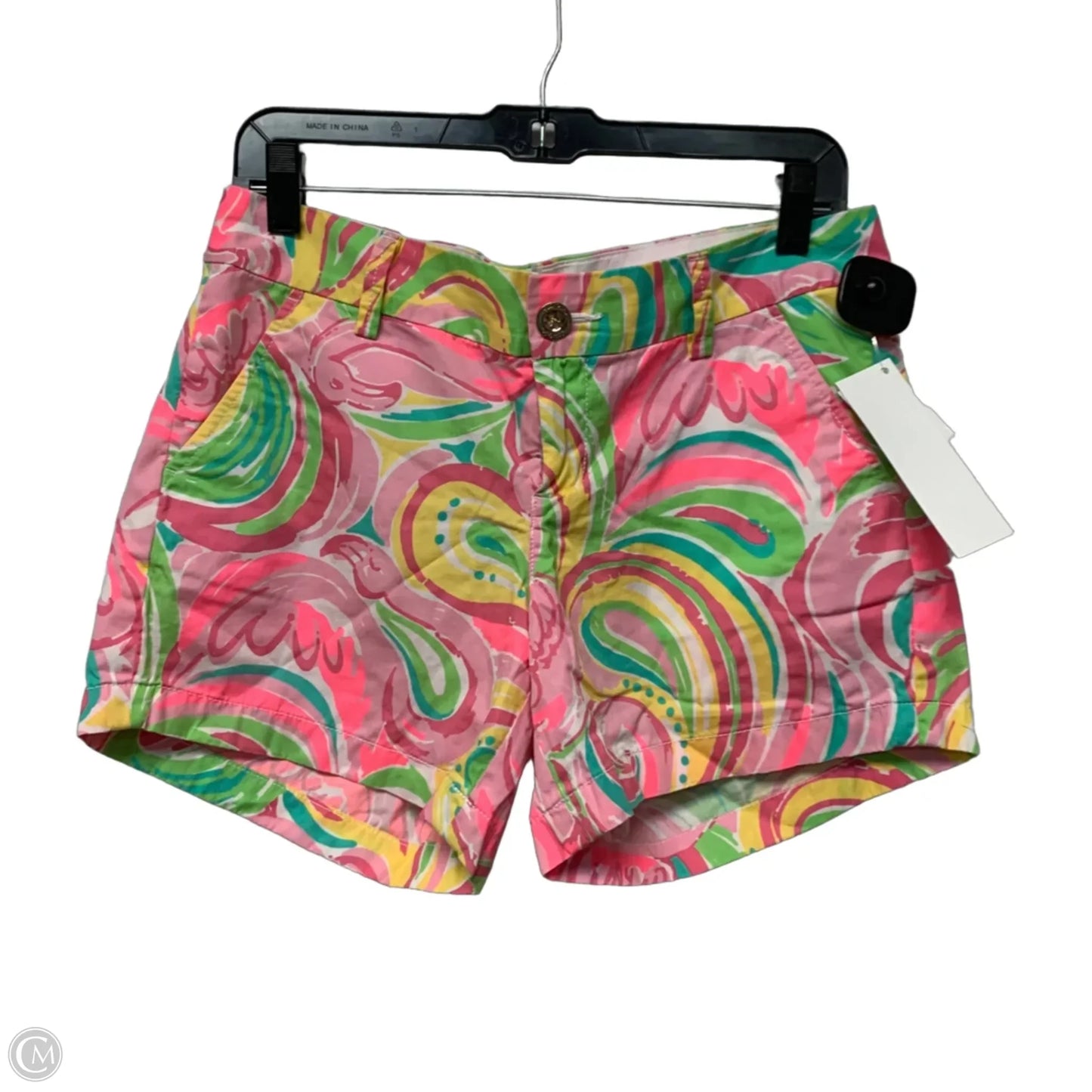 Shorts Designer By Lilly Pulitzer In Green & Pink, Size: 6
