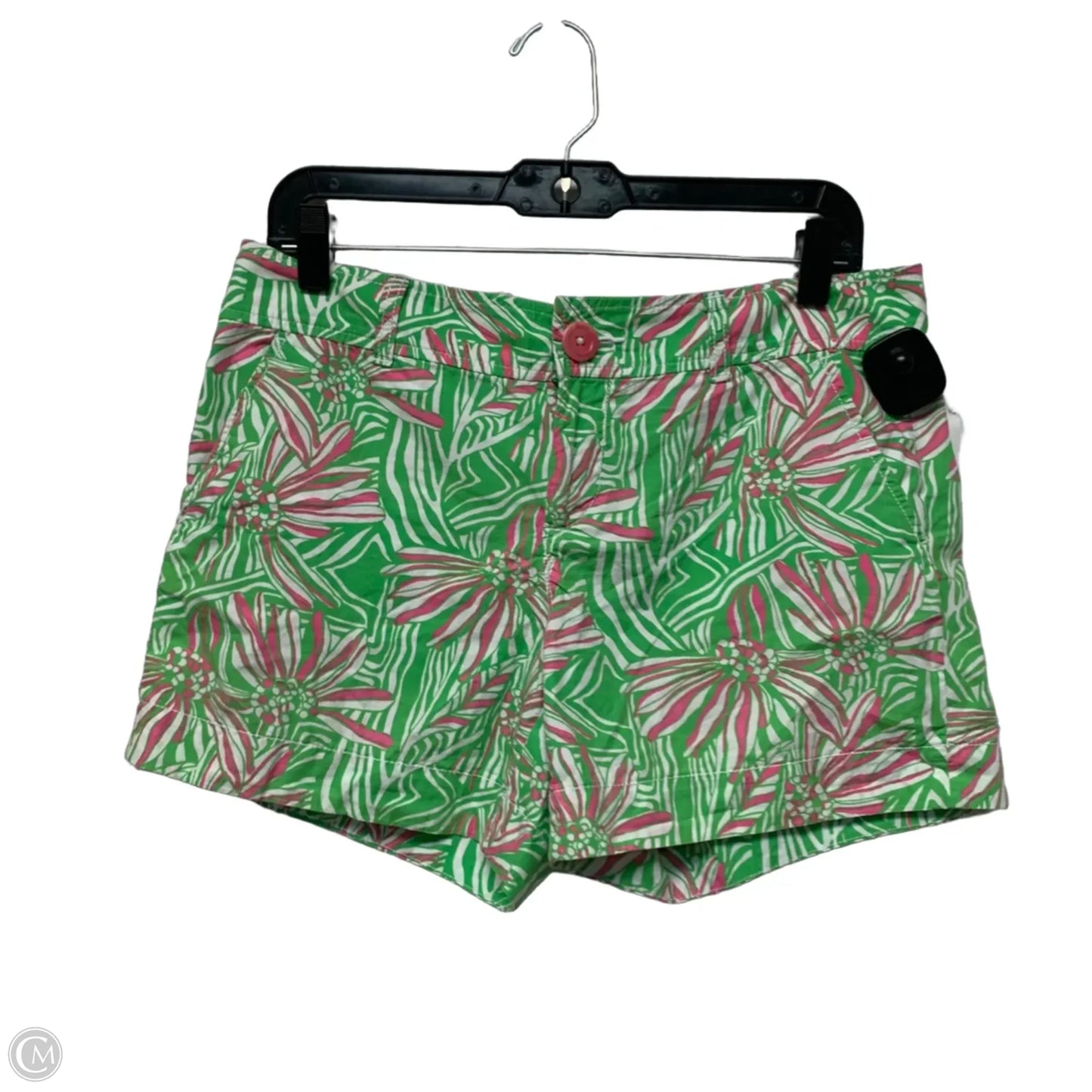 Shorts Designer By Lilly Pulitzer In Green & Pink, Size: 6