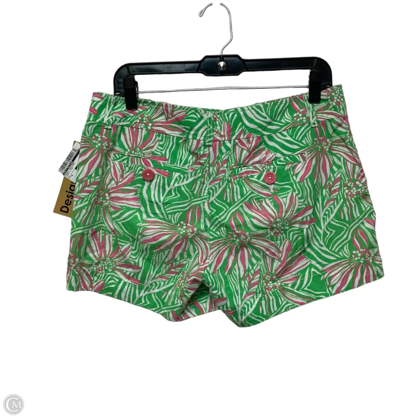 Shorts Designer By Lilly Pulitzer In Green & Pink, Size: 6