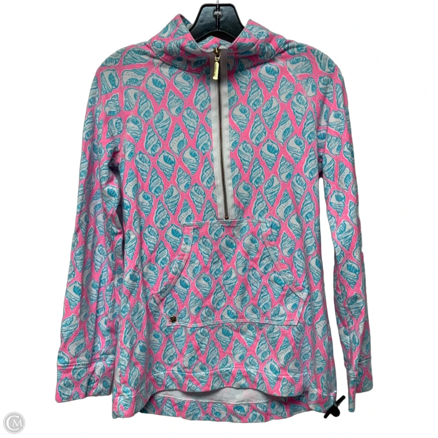 Top Long Sleeve Designer By Lilly Pulitzer In Blue & Pink, Size: Xs