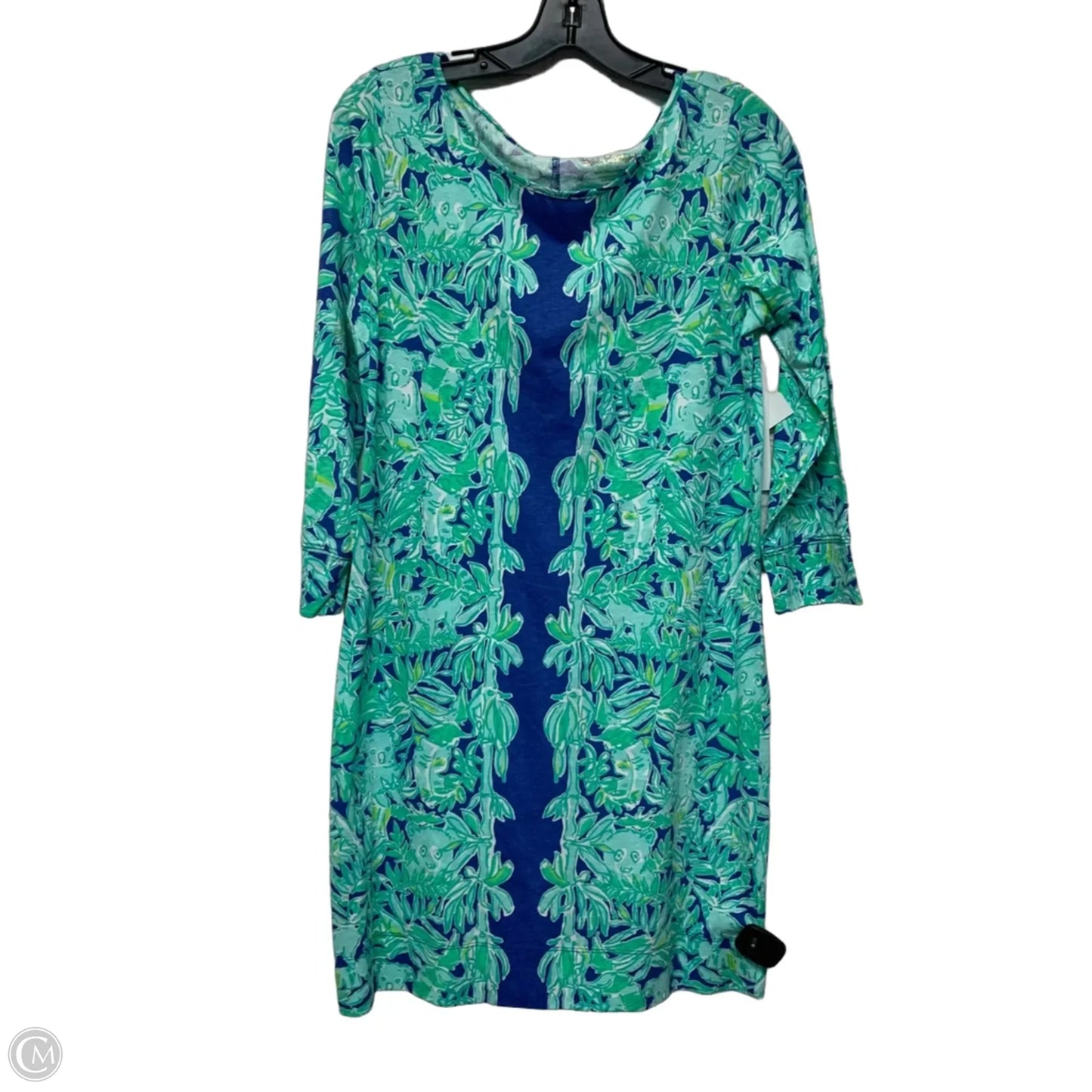 Dress Designer By Lilly Pulitzer In Blue & Green, Size: M
