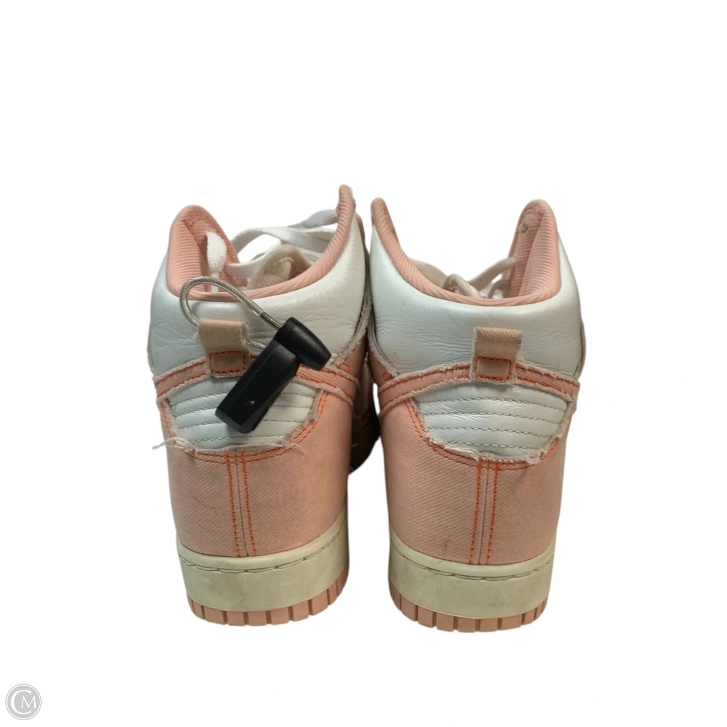 Shoes Sneakers By Nike In Orange & White, Size: 10