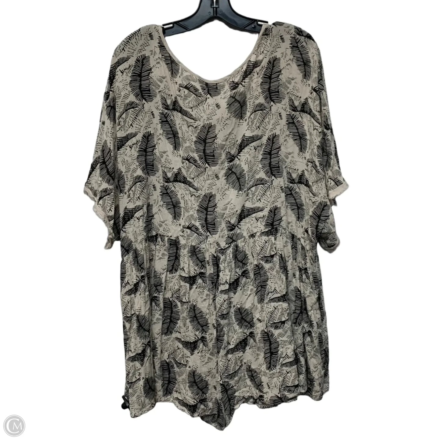 Romper By Ecote In Black & Cream, Size: L