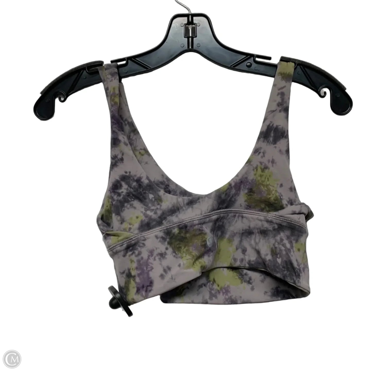 Athletic Bra By Lululemon In Green & Purple, Size: S