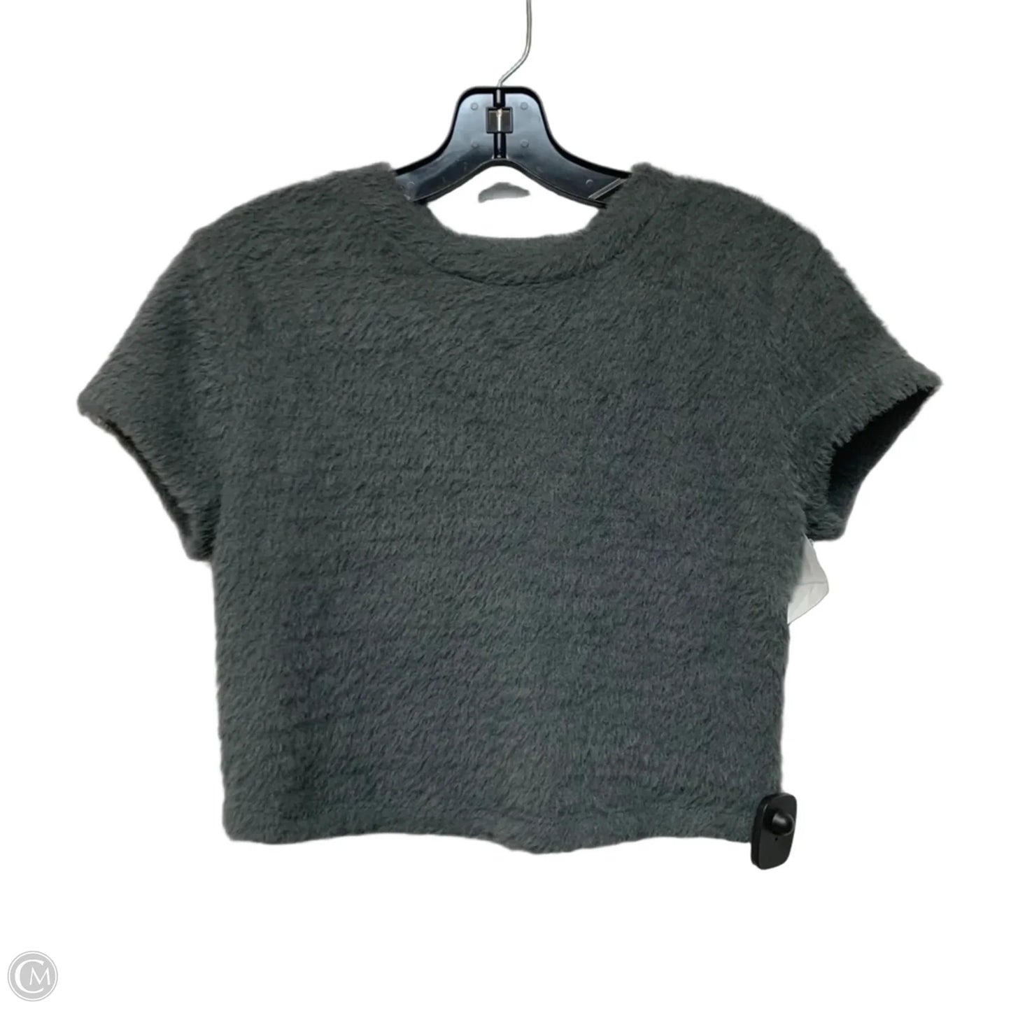 Top Short Sleeve By Anthropologie In Grey, Size: S