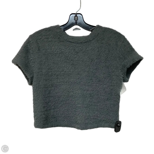 Top Short Sleeve By Anthropologie In Grey, Size: S