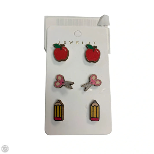Earrings Stud, Size: 03 Piece Set