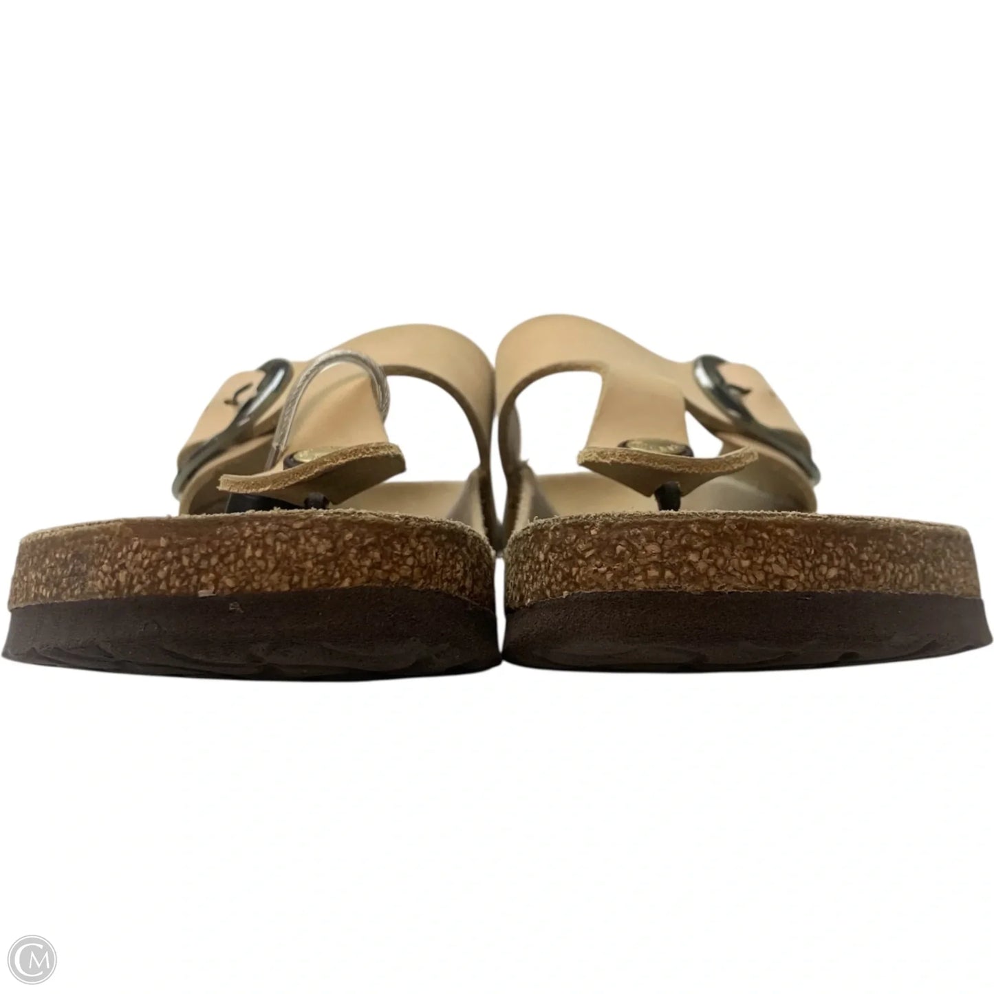 Sandals Flats By Birkenstock In Cream, Size: 7