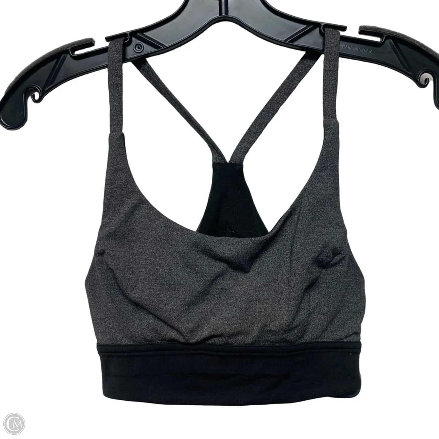 Athletic Bra By Lululemon In Black & Grey, Size: Xs