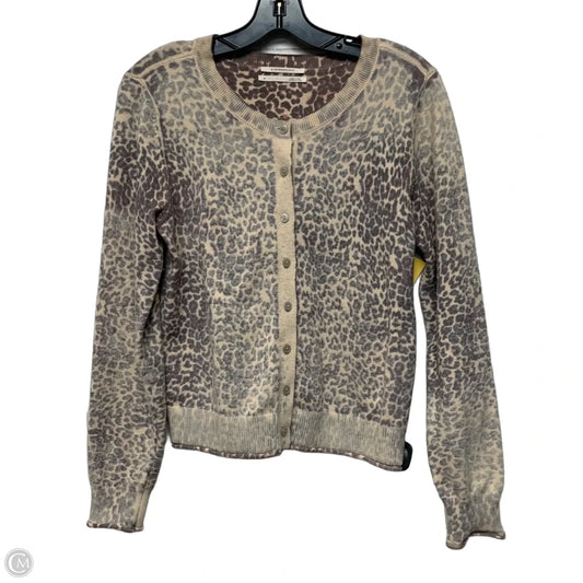 Cardigan By Anthropologie In Animal Print, Size: M