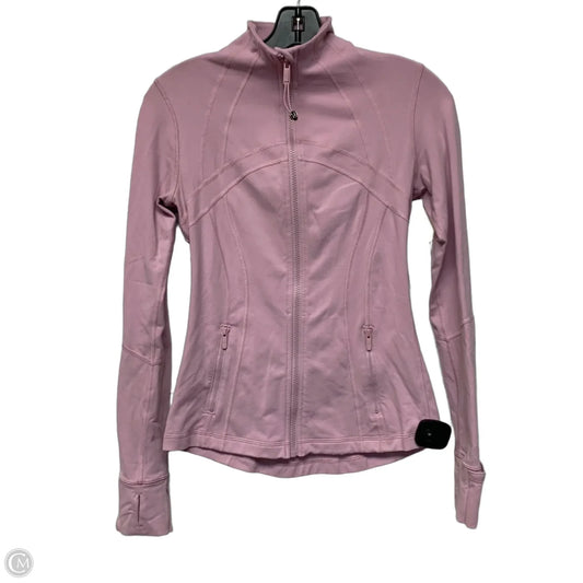 Athletic Jacket By Lululemon In Pink, Size: S