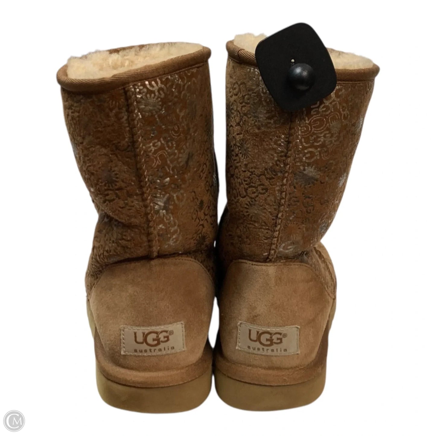Boots Designer By Ugg In Brown, Size: 8