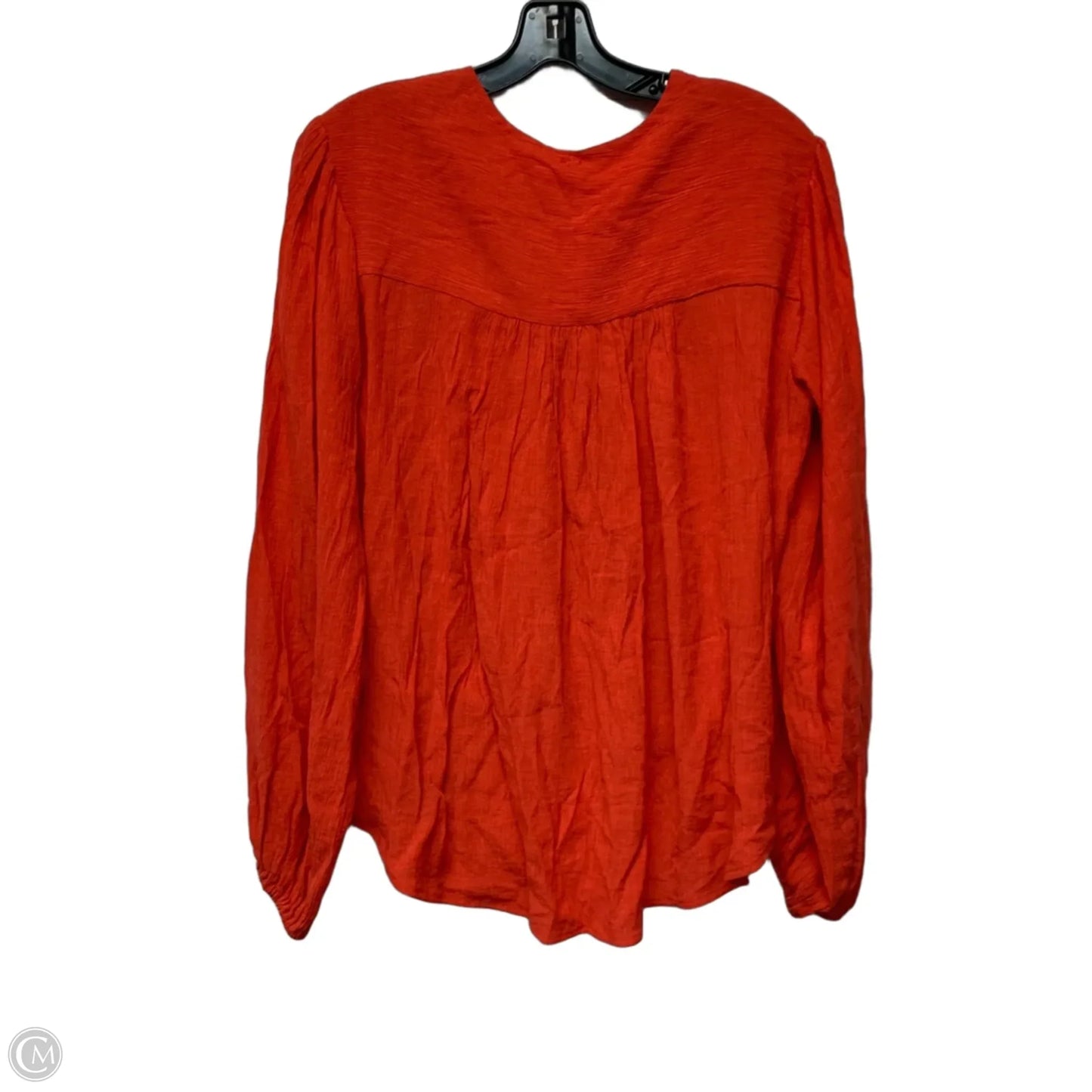 Top Long Sleeve By Free People In Orange, Size: S