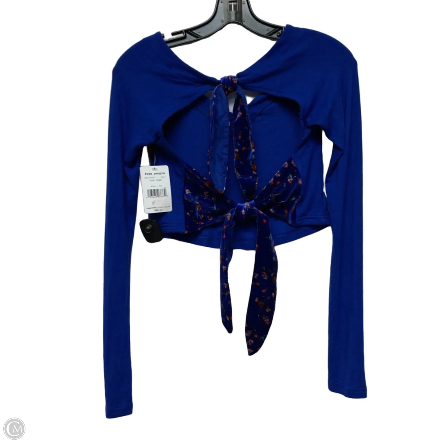 Top Long Sleeve By Free People In Blue & Orange, Size: Xs