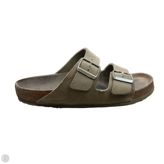 Sandals Flats By Birkenstock In Green, Size: 9