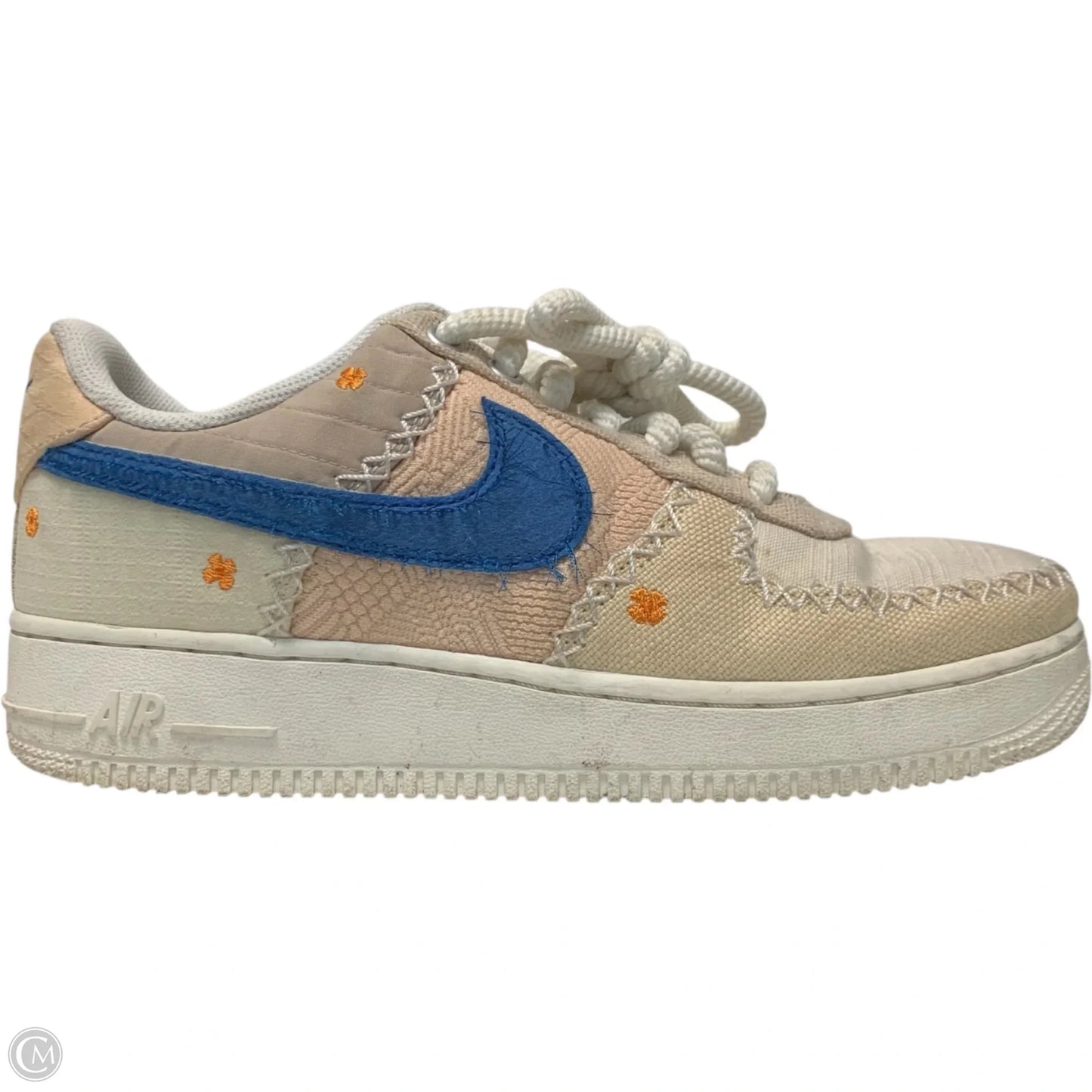 Shoes Sneakers By Nike In Blue & Cream, Size: 8.5