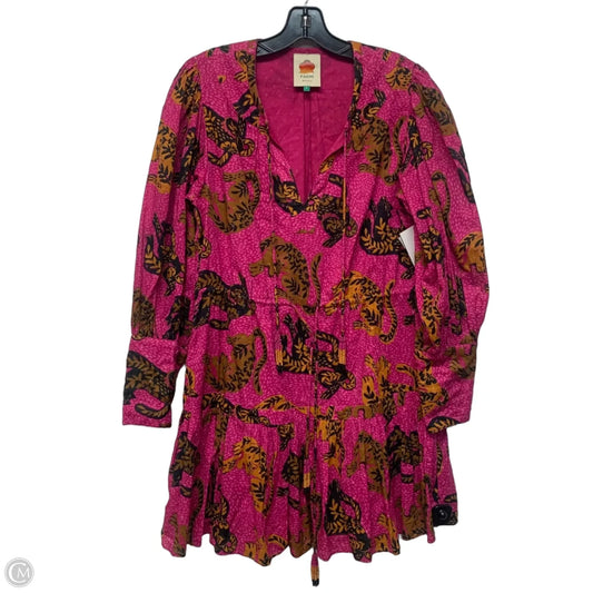 Dress Designer By Farm Rio In Pink, Size: S