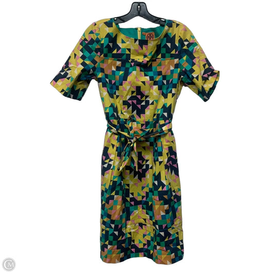 Dress Designer By Tory Burch In Blue & Yellow, Size: M