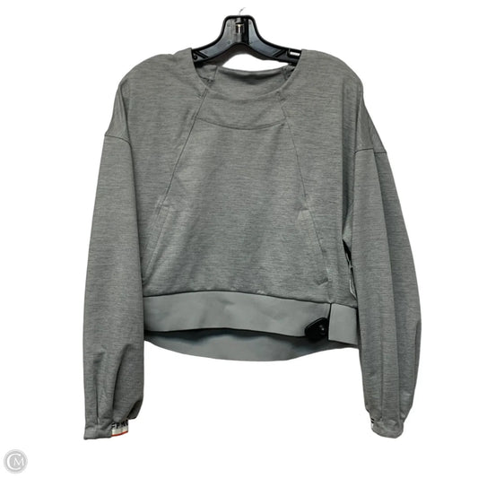 Athletic Top Long Sleeve Crewneck By Free People In Grey, Size: Xs