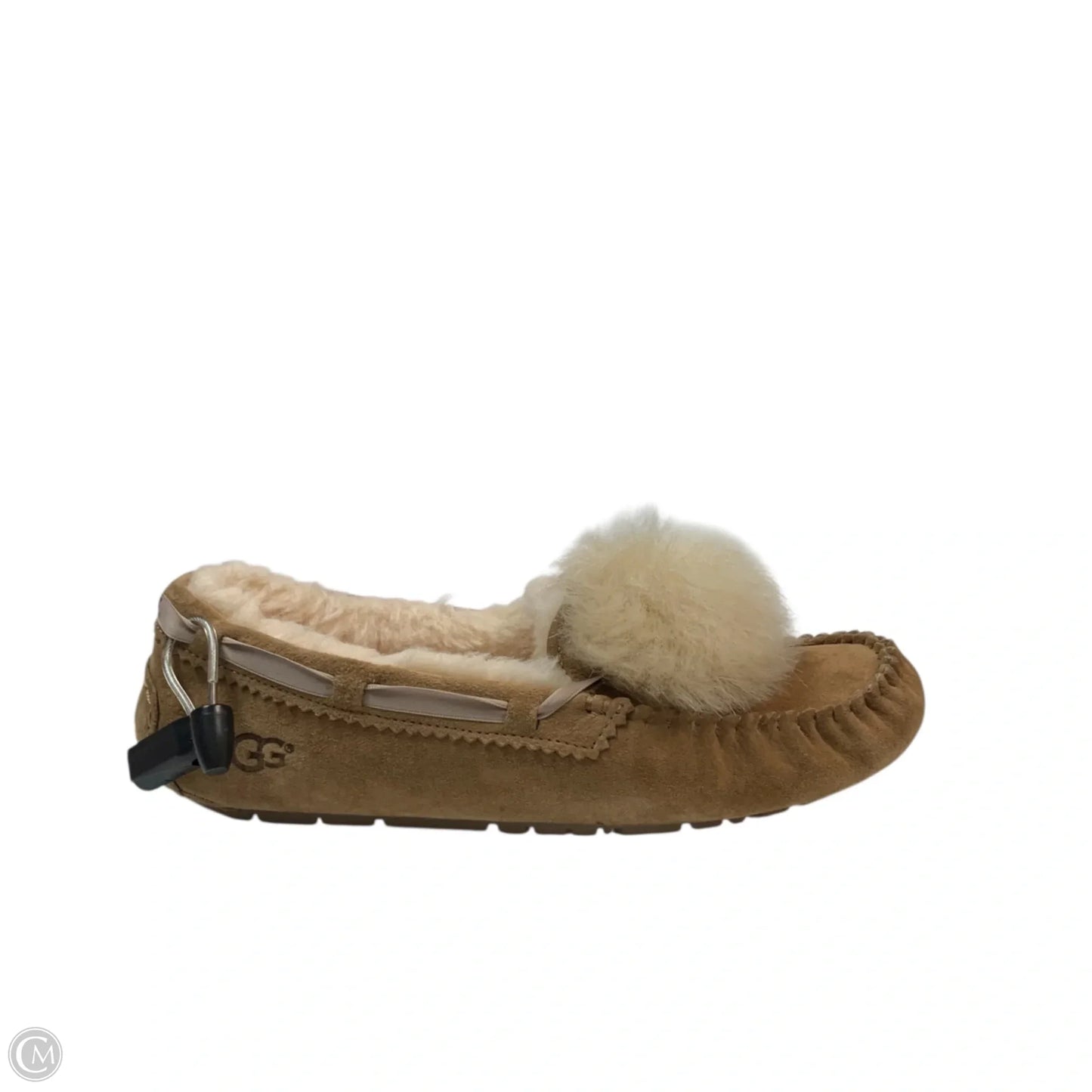 Slippers Designer By Ugg In Brown, Size: 9