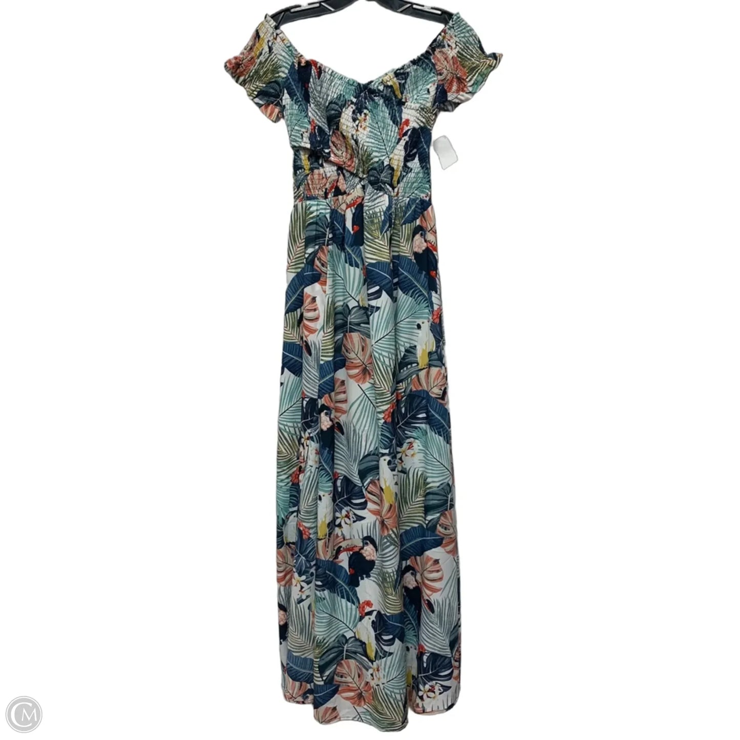 Dress Casual Maxi By Aakaa In Tropical Print, Size: Xs