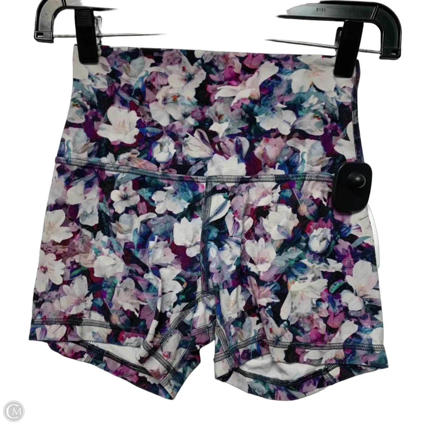 Athletic Shorts By Lululemon In Floral Print, Size: Xs