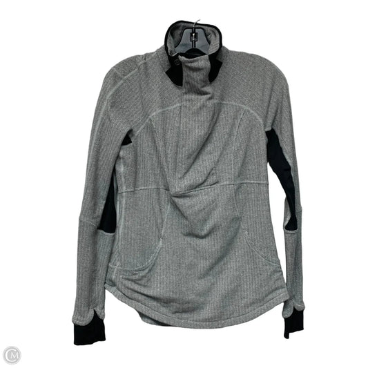 Athletic Sweatshirt Collar By Lululemon In Grey, Size: M
