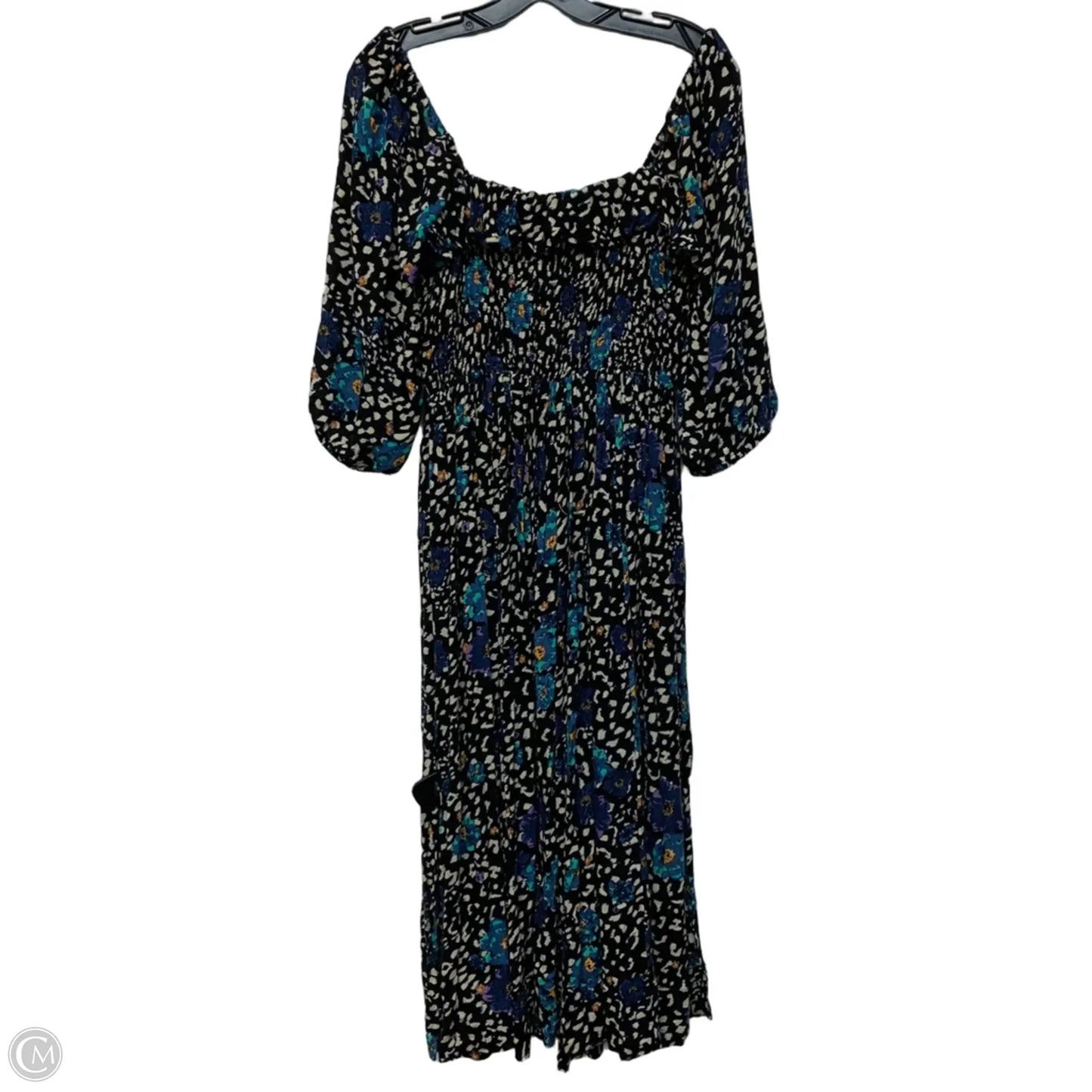 Dress Casual Maxi By Free People In Black & Blue, Size: Xs