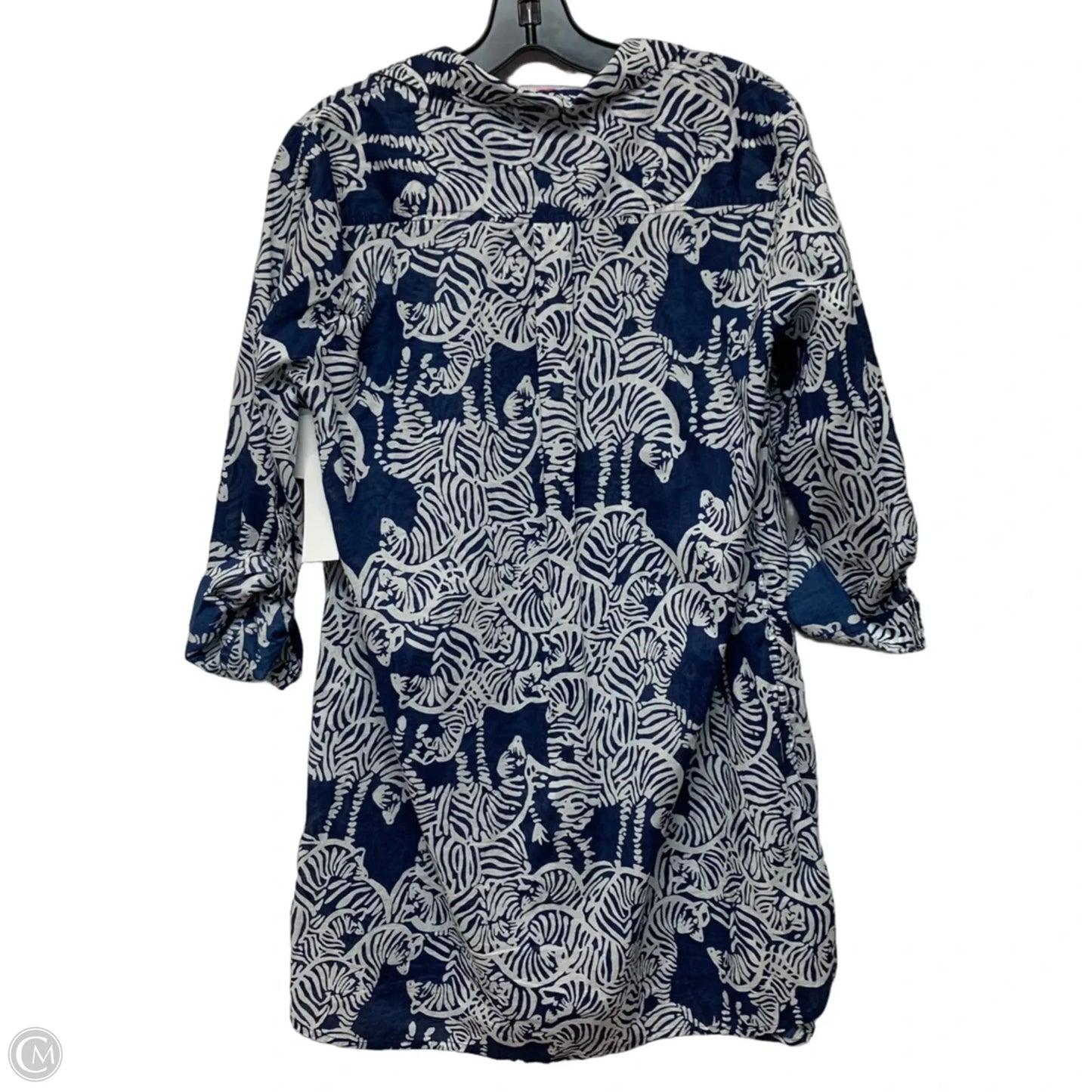 Tunic Designer By Lilly Pulitzer In Blue & White, Size: M
