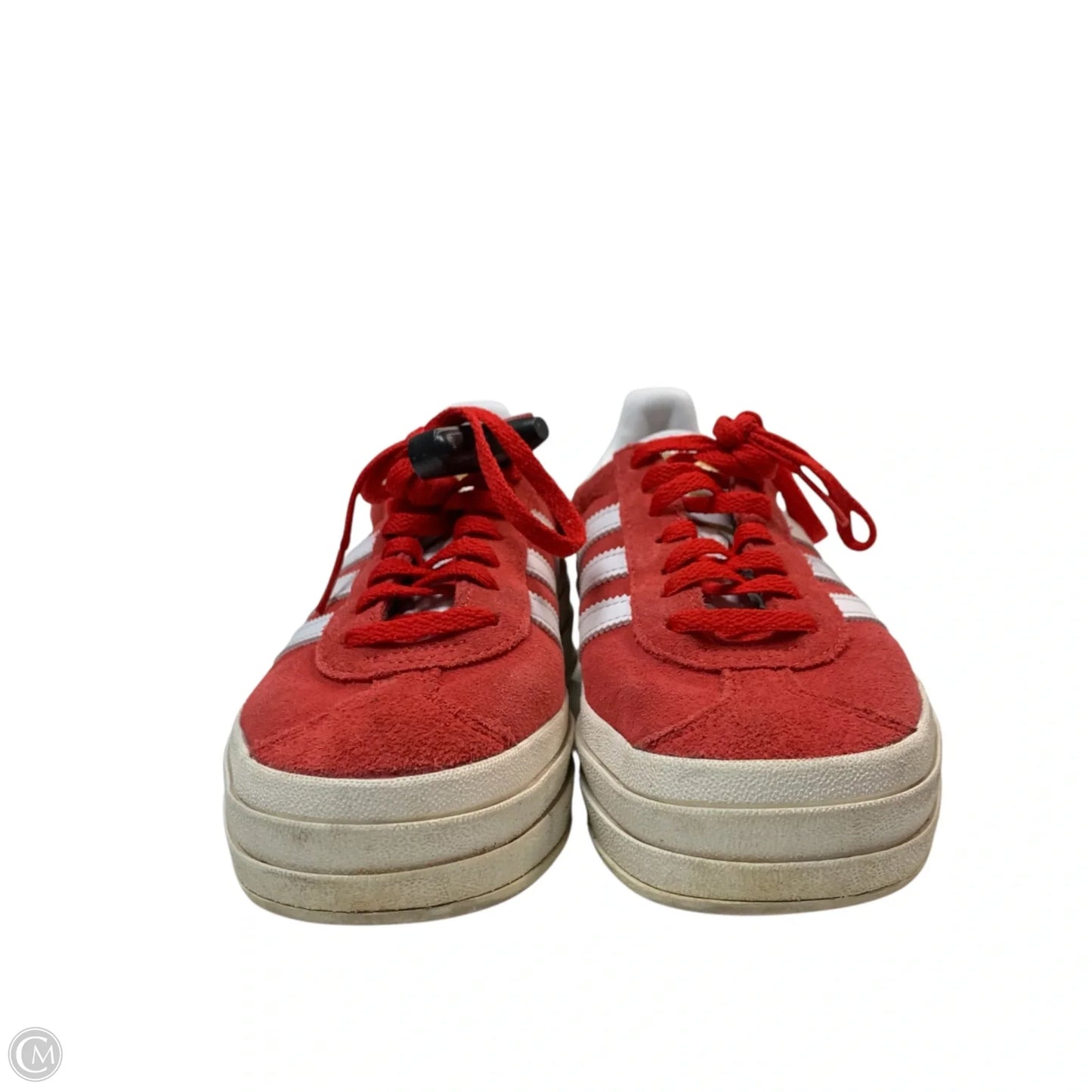 Shoes Sneakers Platform By Adidas In Red & White, Size: 5