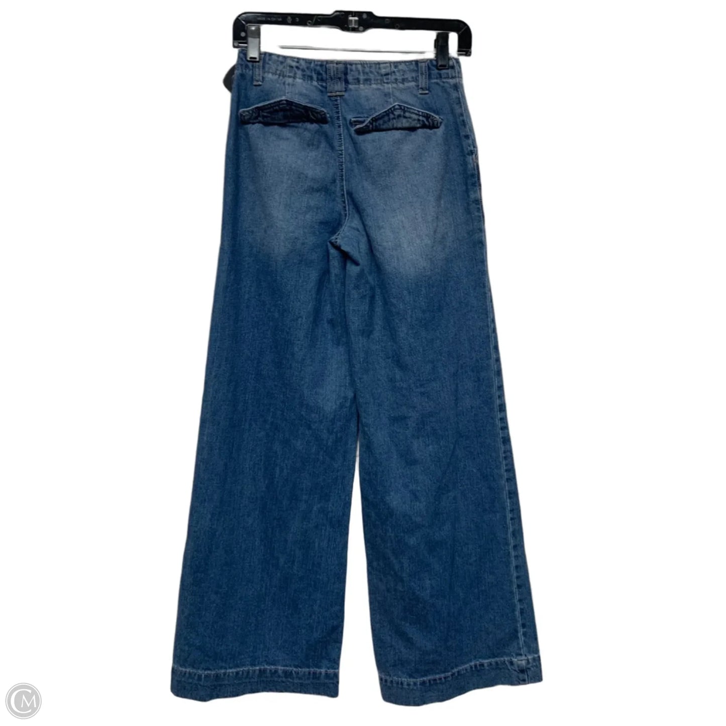 Jeans Wide Leg By Clothes Mentor In Blue Denim, Size: 0