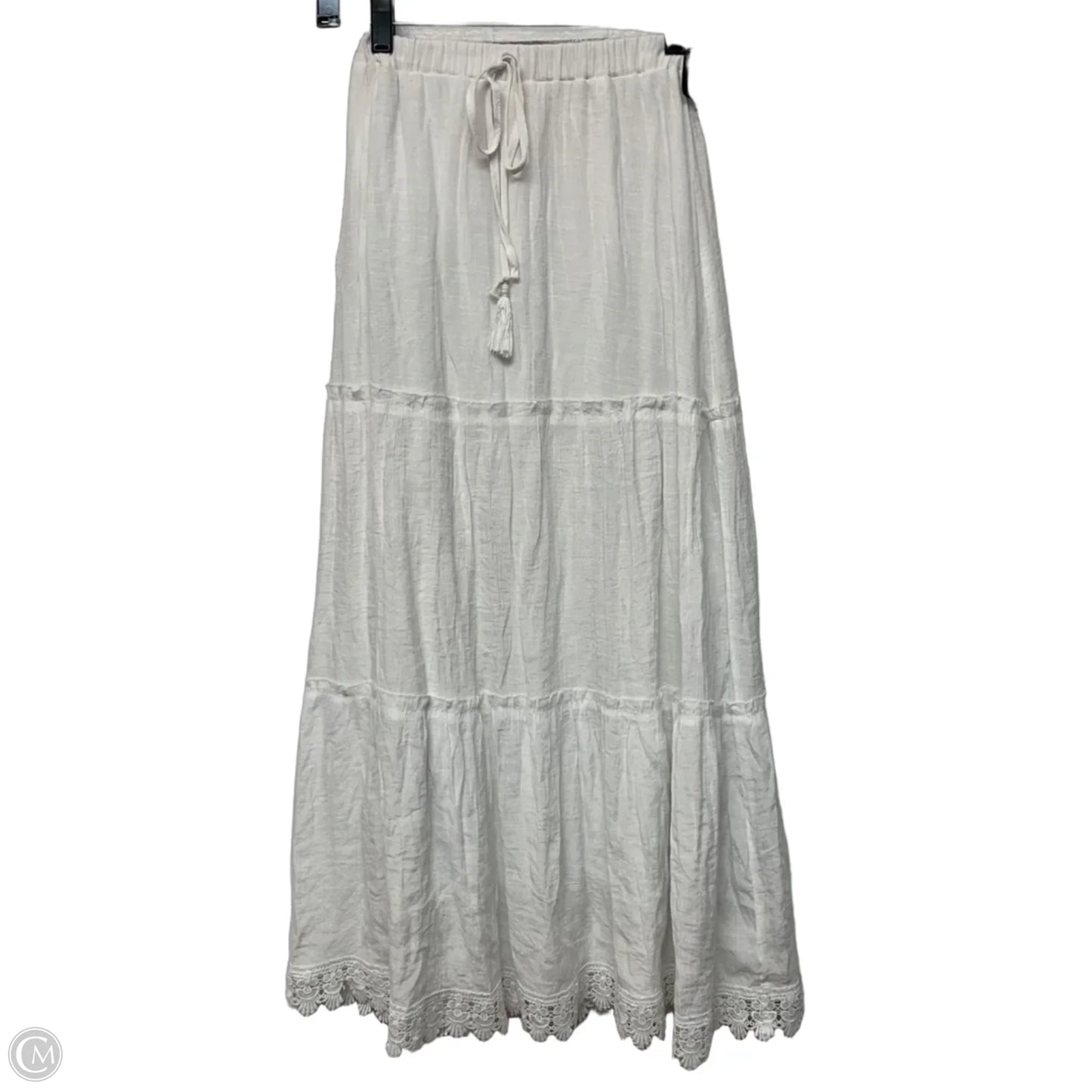 Skirt Maxi By Just Found In White, Size: M