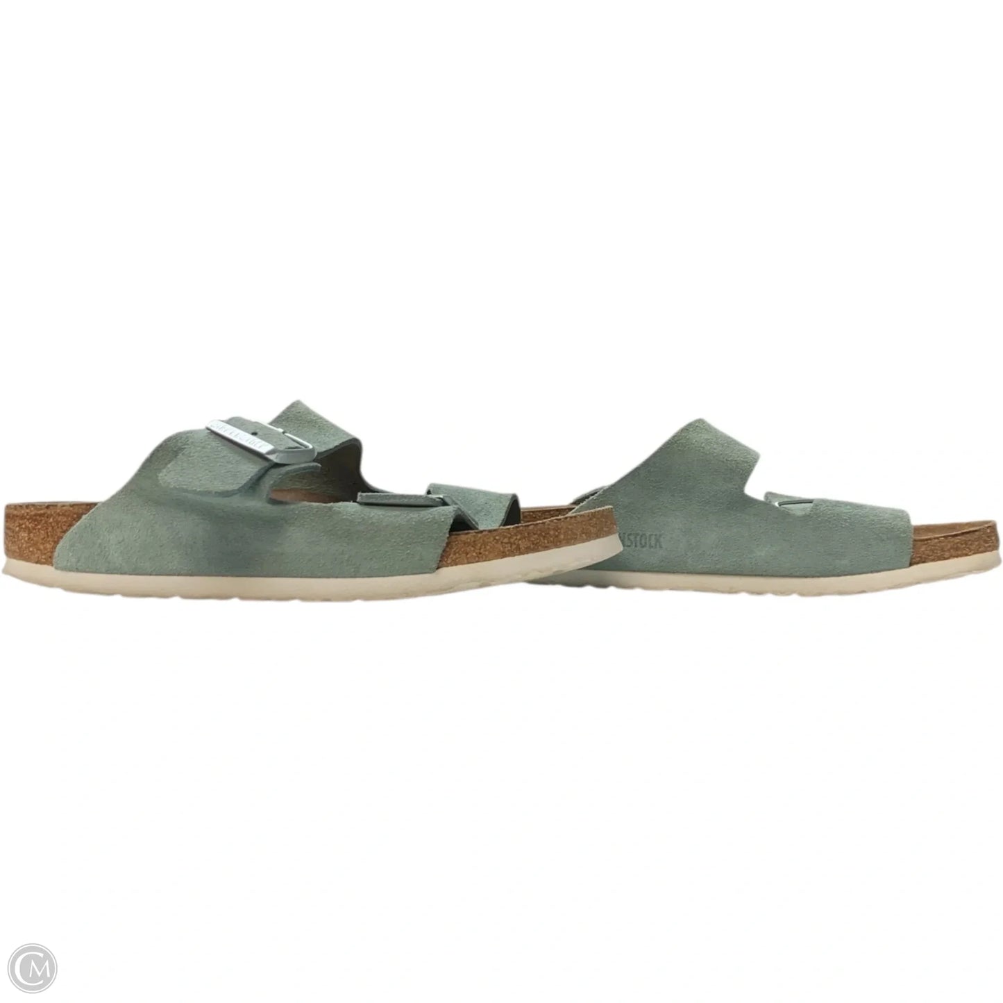 Sandals Flats By Birkenstock In Green, Size: 9